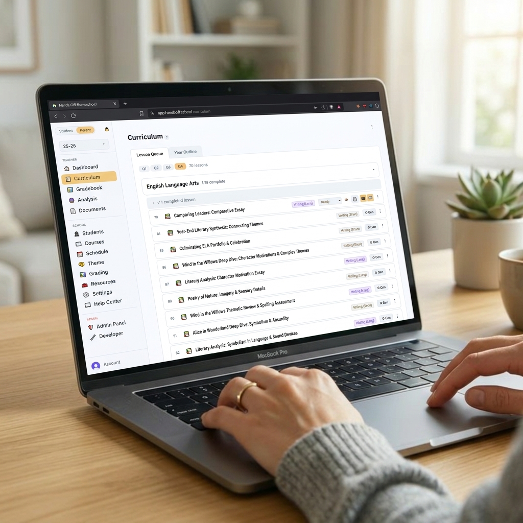 Personalized curriculum setup