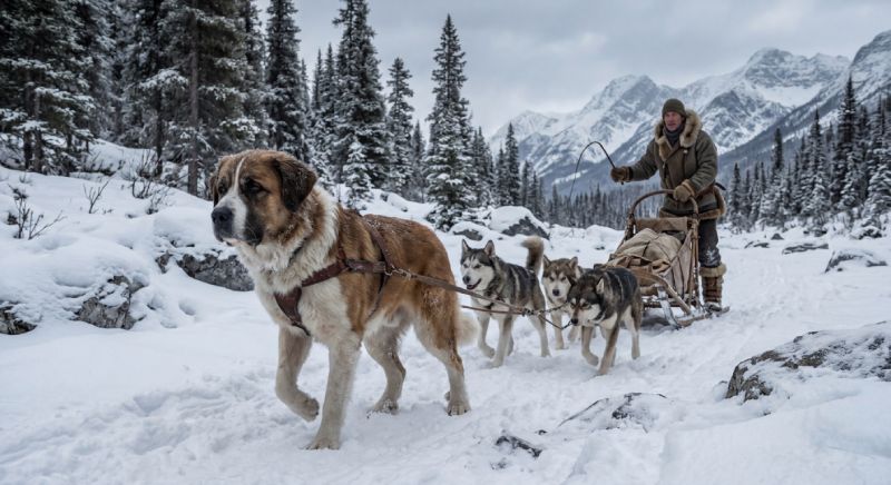 Buck faces the wilderness