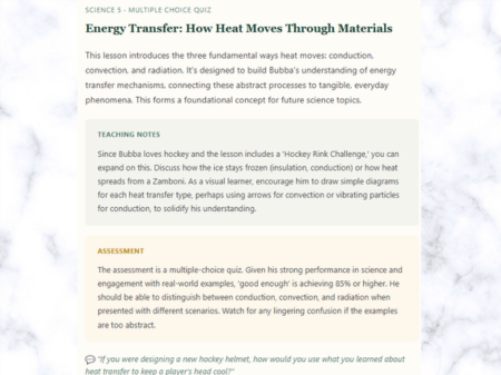 Morning teacher guide email